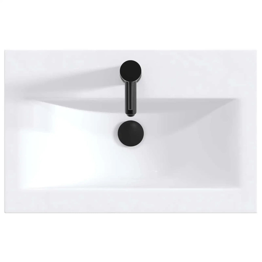 Set di mobili per il bagno Grigio Cemento 56 x 37,5 x 81 cm 3404187