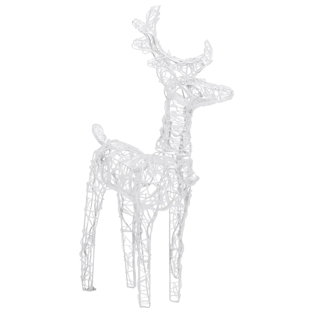 Decorazione Natalizia Renne e Slitta 160 LED 130 cm in Acrilico 328520