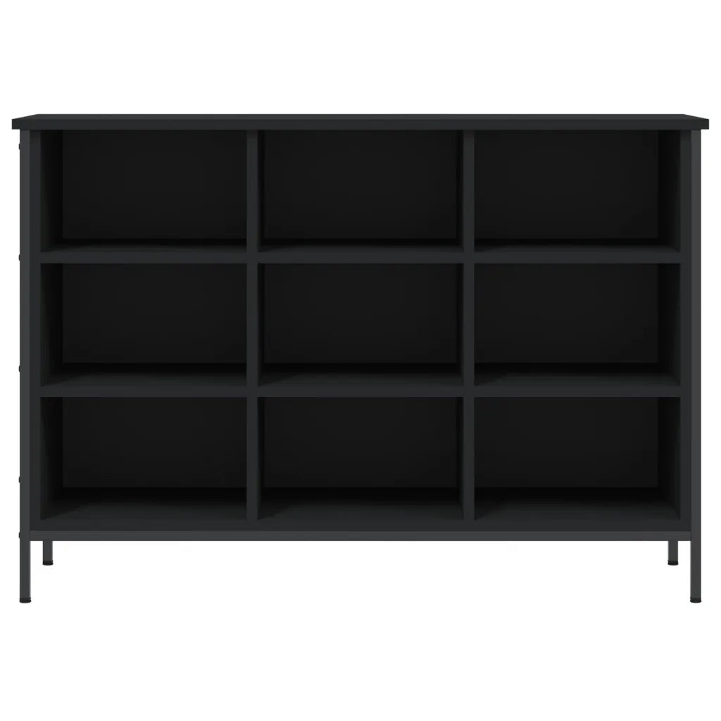 Scarpiera Nera 100x35x70 cm in Legno Multistrato 831843