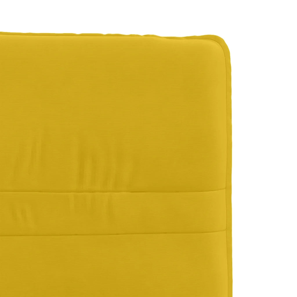 Sedie da Pranzo 4 pz Gialle in Velluto 3315351
