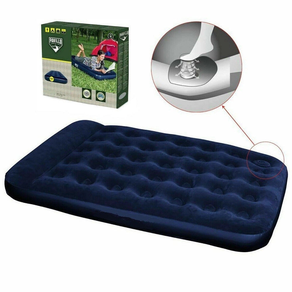 Trade Shop - Materassino Materasso Gonfiabile Campeggio Mare Spiaggia 1/2 Piazza 191x137x22cm 67002 -