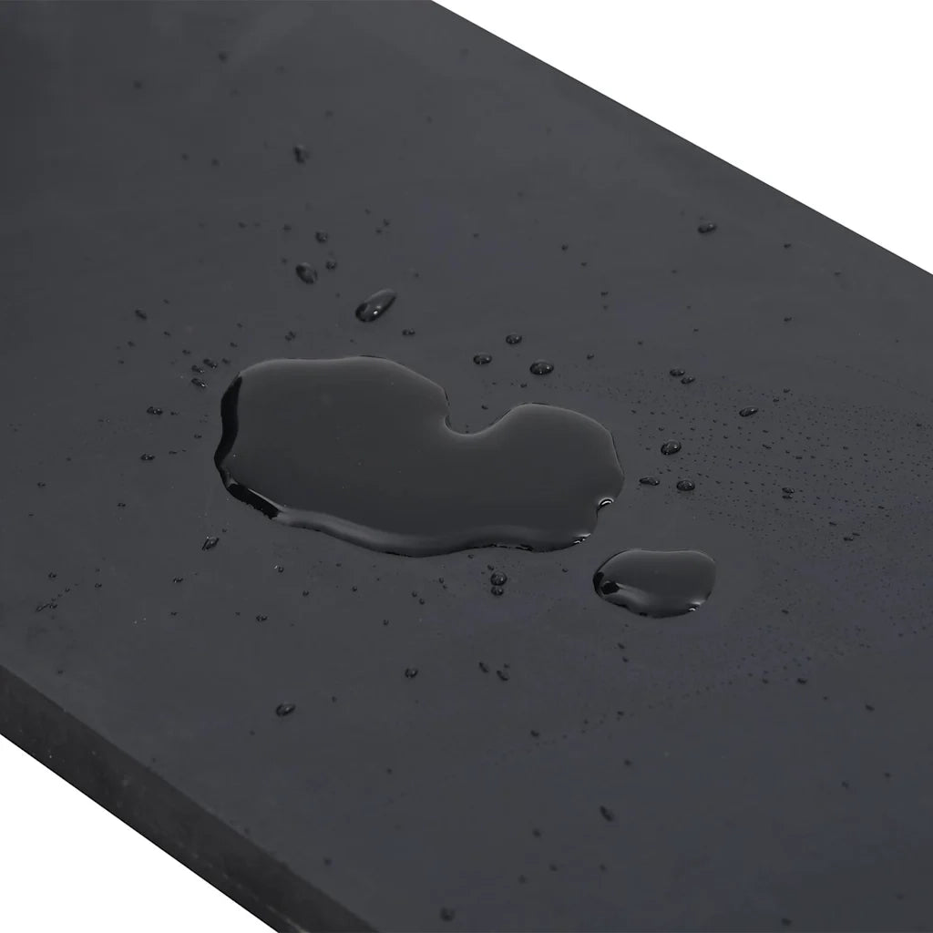 Bordo in Gomma per Spazzaneve Nero 180x15x1 cm