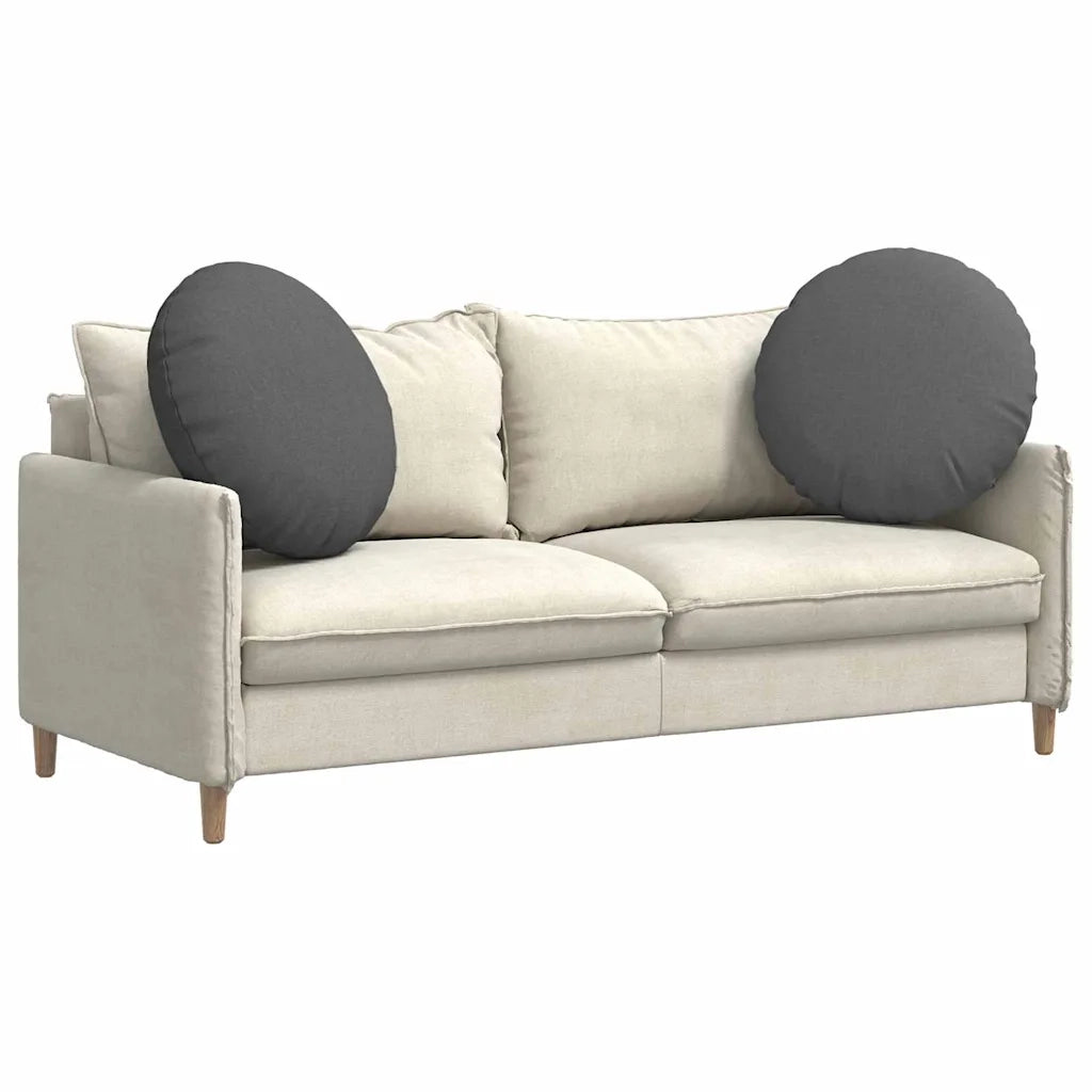 Cuscini per Seduta 2 pcs Grigio scuro Ø60 x 21 cm Tessuto 42014195