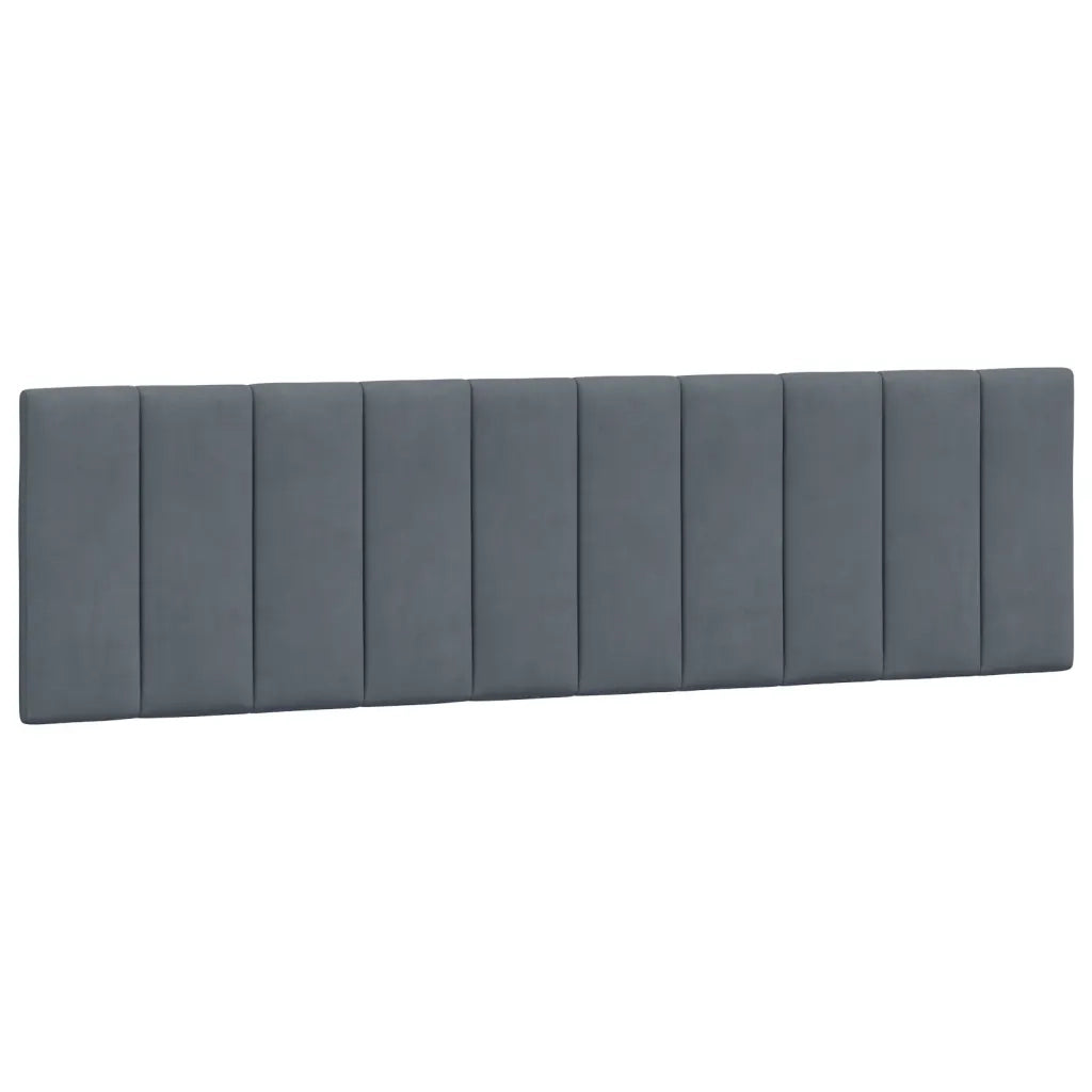 Cuscino Testiera Hanko Grigio Scuro 183 cm in Velluto CFW4225361