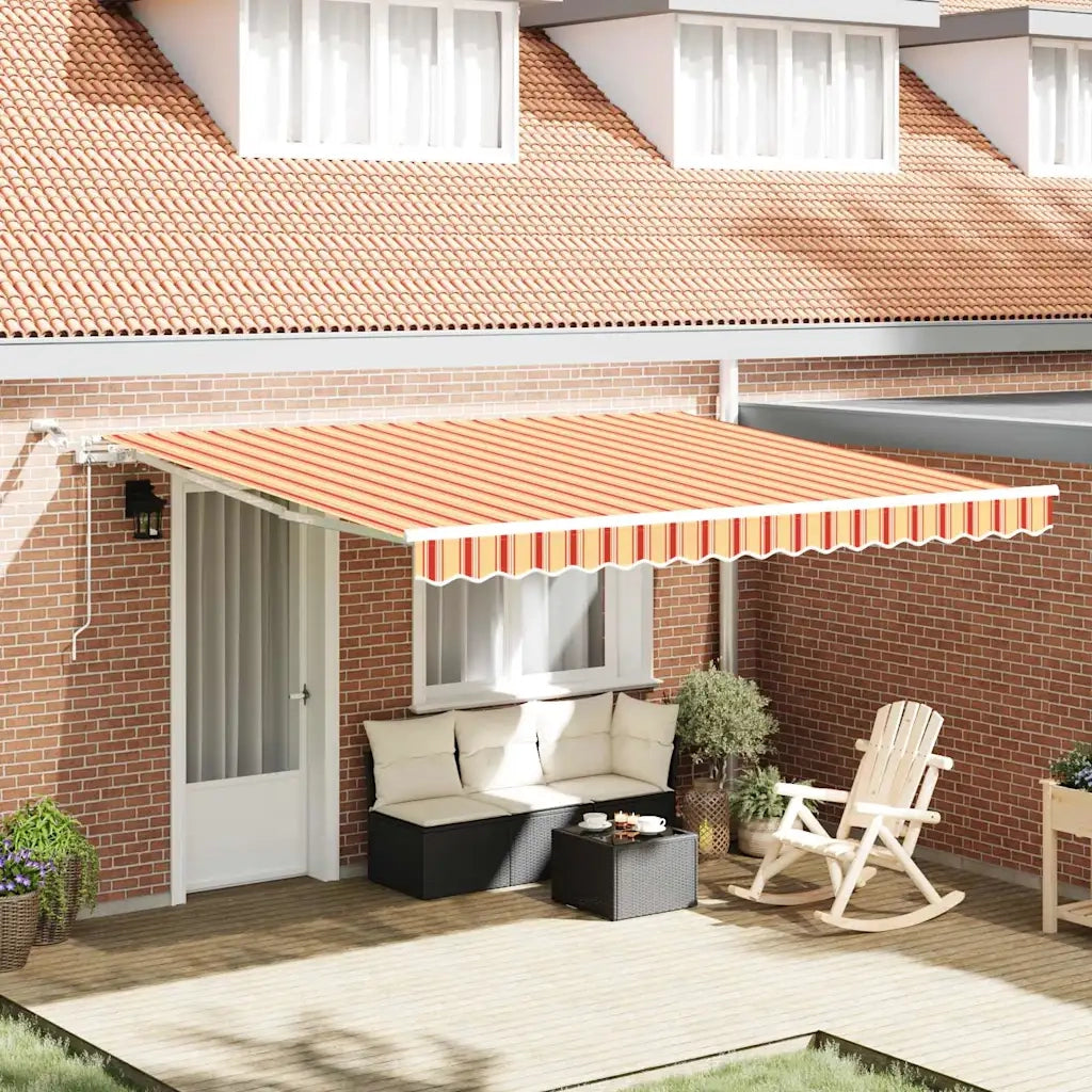 Tenda Retrattile Giallo e Arancione 400 × 300 cm 3330530