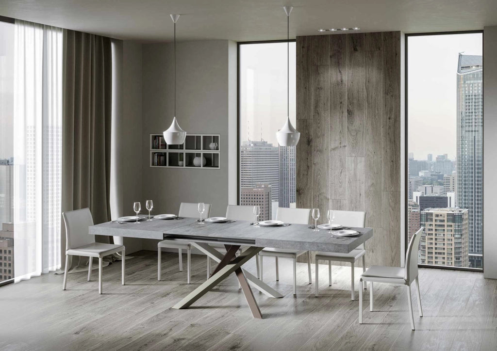 Tavolo Allungabile 130-234x90x77 cm Volantis Cemento