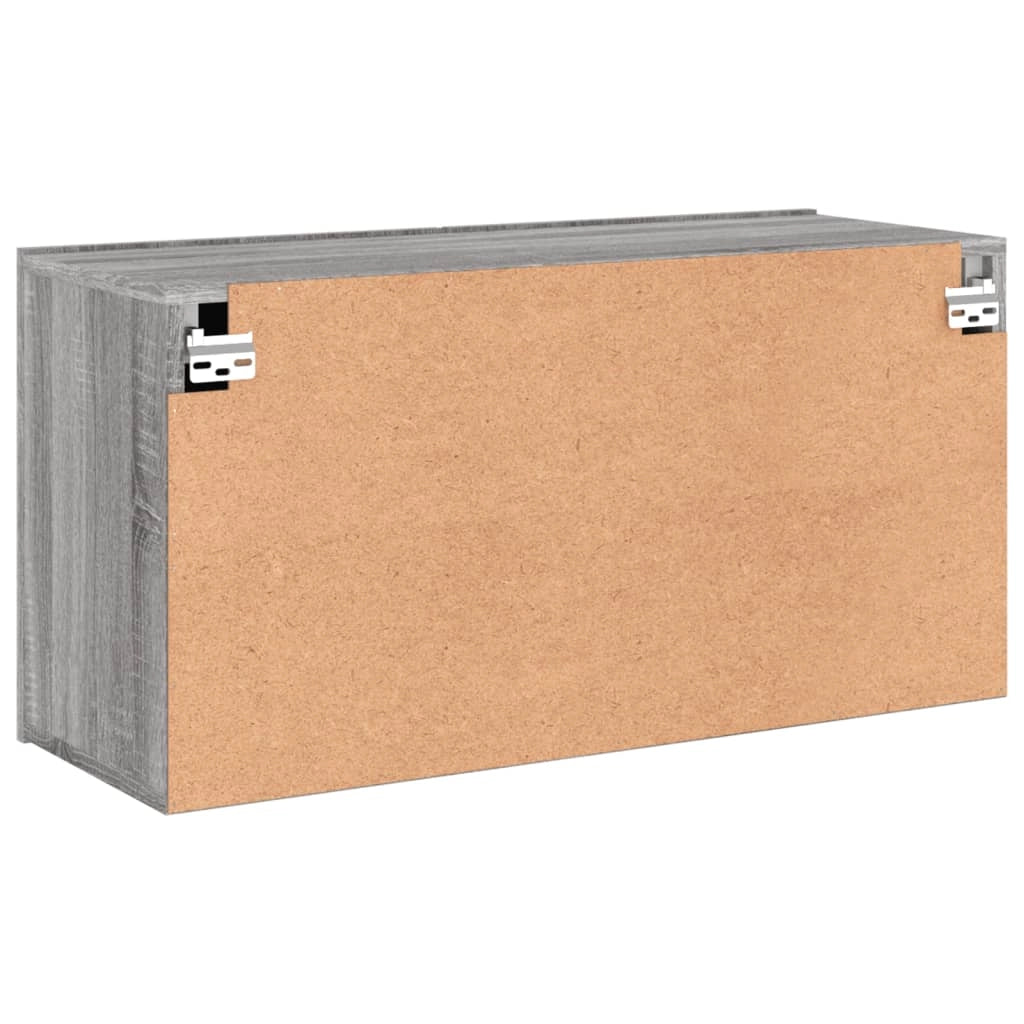 Mobile TV multimediale scaffale TV credenza mobile TV sala da pranzo soggiorno camera da letto a parete Sonoma 80 x 30 x 41 cm grigio 02_0028192