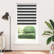 Tenda a Rullo Zebra Nero Larghezza Tessuto 90,9 cm Poliestere 4014286