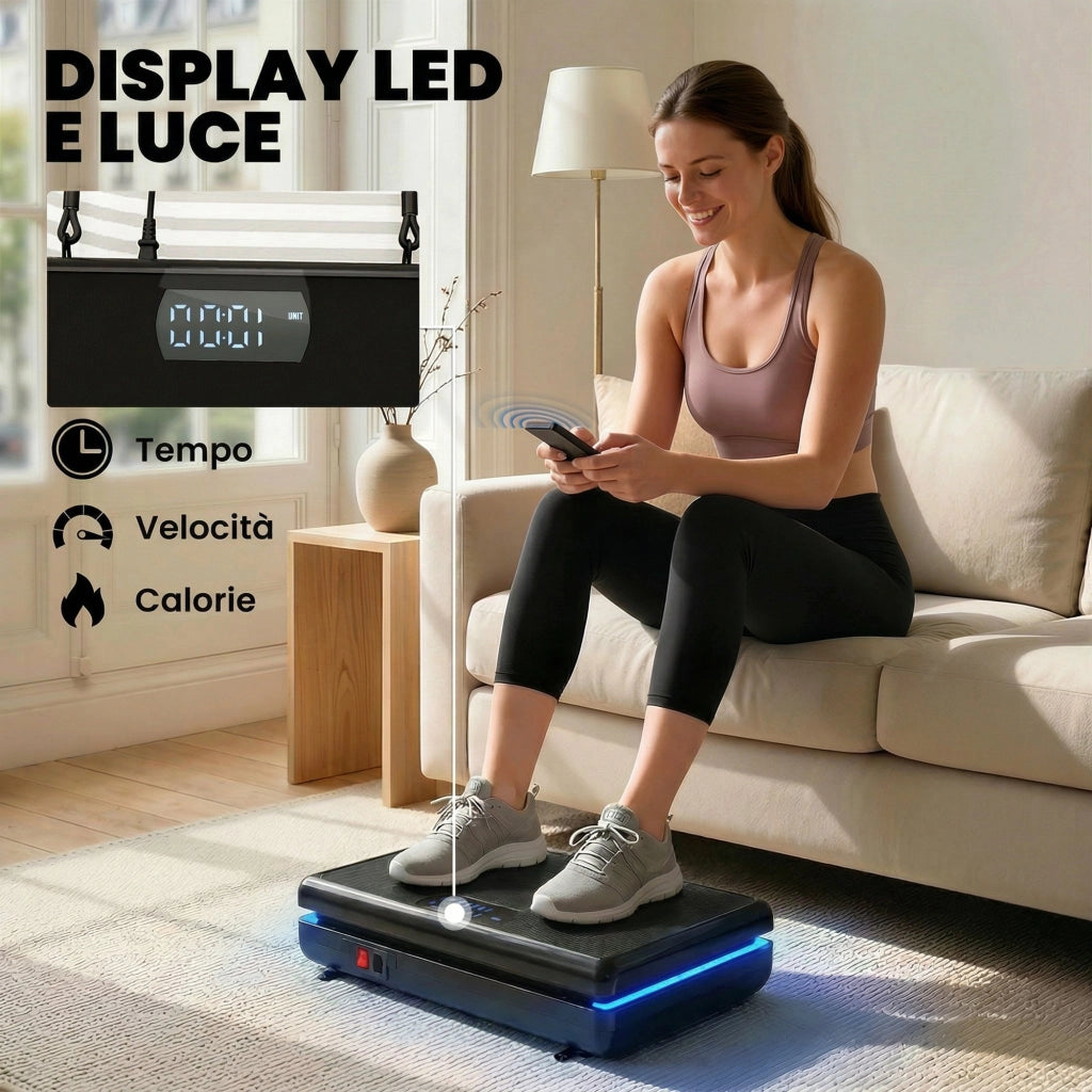 Pedana Vibrante ¨C Minimal ¨C 120 livelli velocit¨¤, 5 programmi