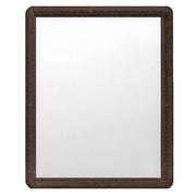 Specchio da parete bagno cornice wengè 48 x 58 cm