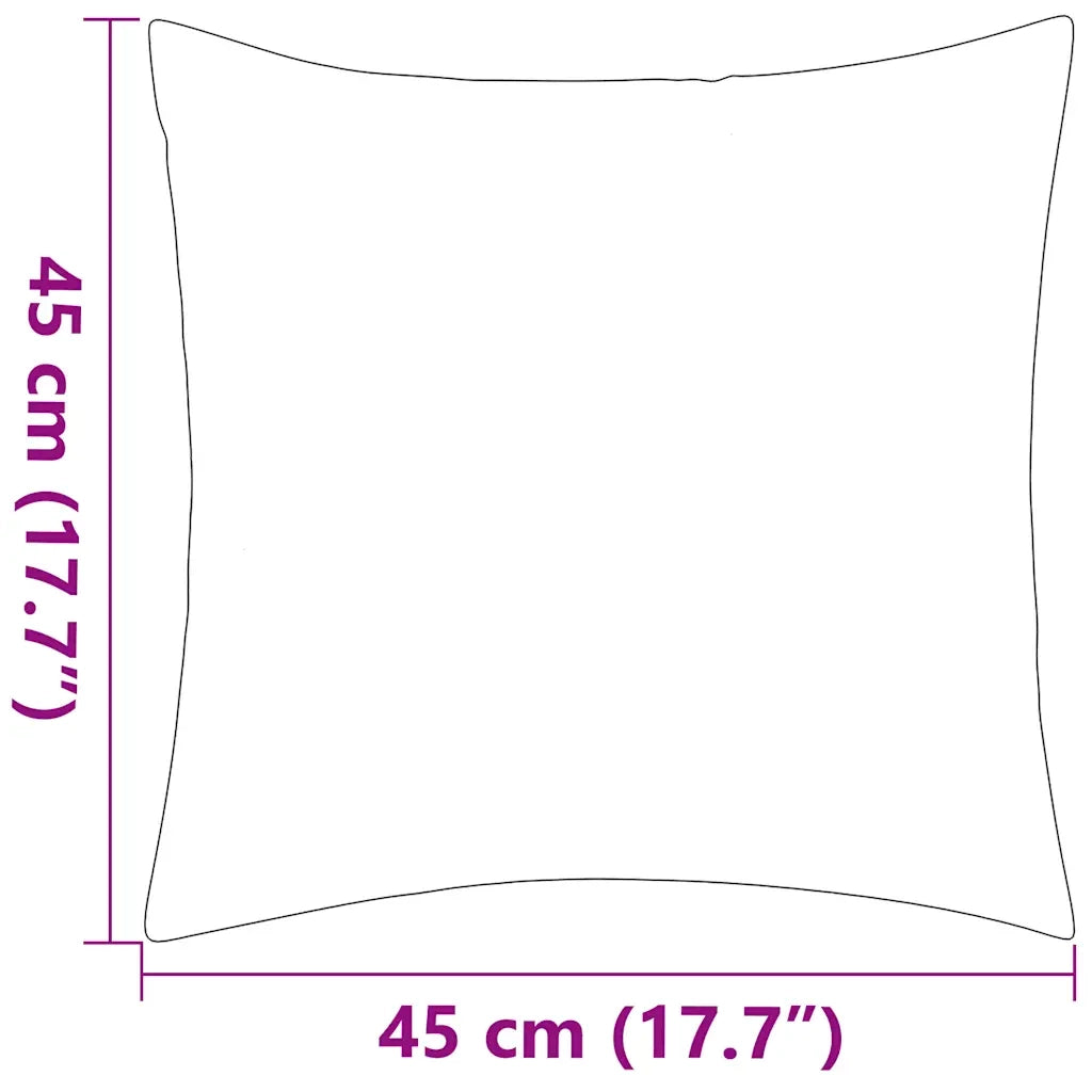 Cuscini da Esterno 2 pz Stampa a Righe 45x45 cm Grigi CFW6926240
