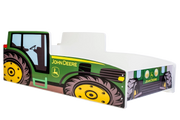 Letto per bambini Trattore verde 140x70 con materasso