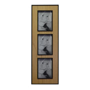 Portafoto muro legno budapest multiplo 3p rettangolare cm18,5x58x1,5