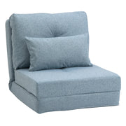 Poltrona letto reclinabile con cuscino ¨C Minimal ¨C blu
