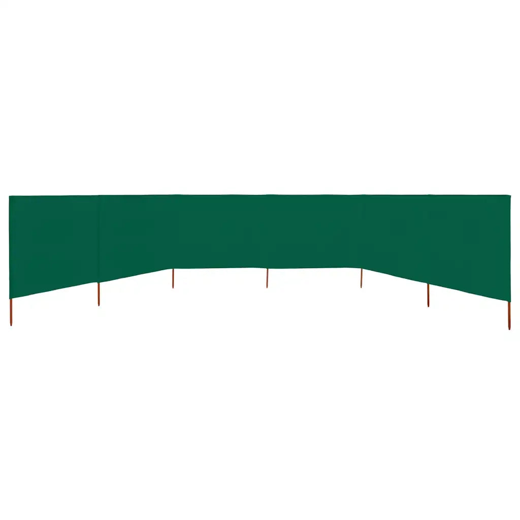 Paravento a 6 Pannelli in Tessuto 800x120 cm Verde 47175