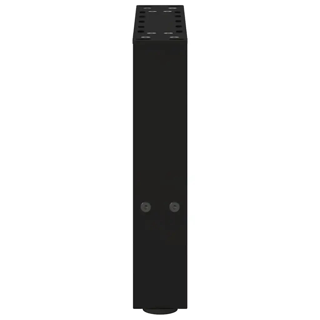 Gambe per Tavolino da Caff¨¨ Nere 2 pz | Piede del tavolo 30x(30-31) cm Acciaio