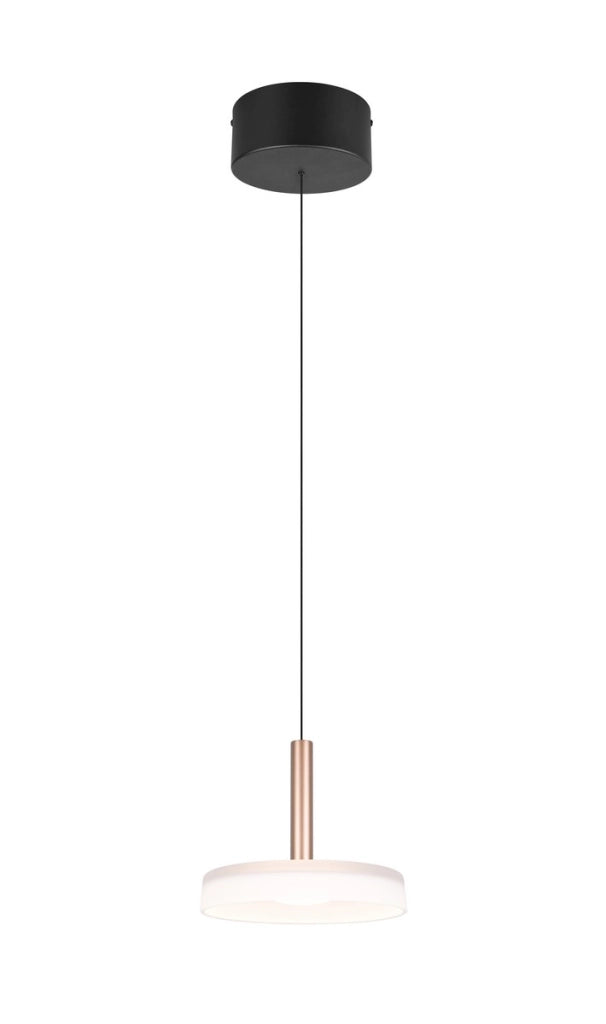 Lampada a sospensione moderna CELESTE Trio vetro bronzo LED