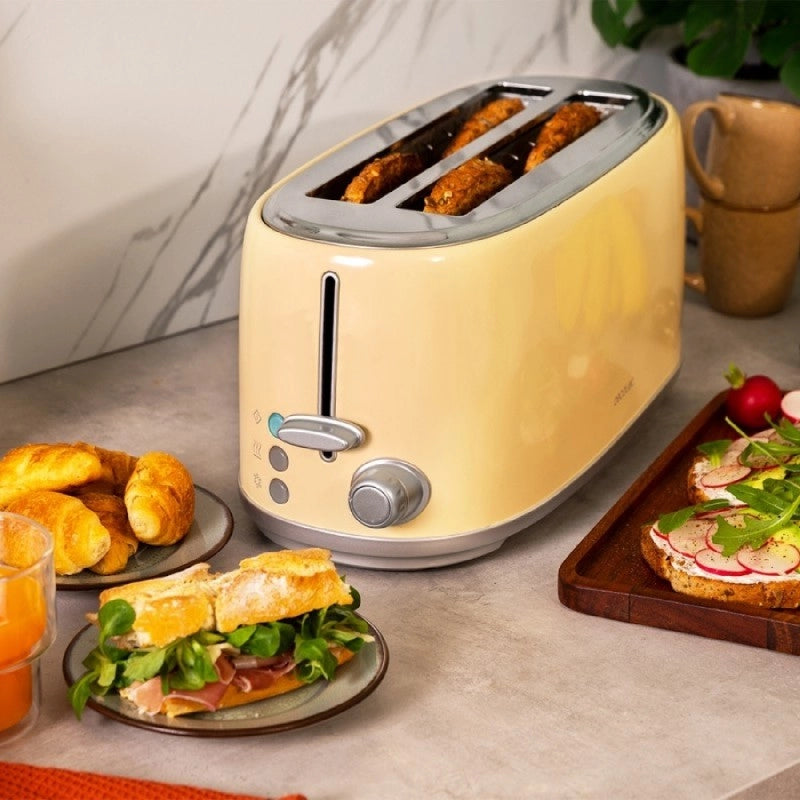 CECOTEC 03233 - Tostapane verticale Toast&Taste 1600 Retro Double Beige