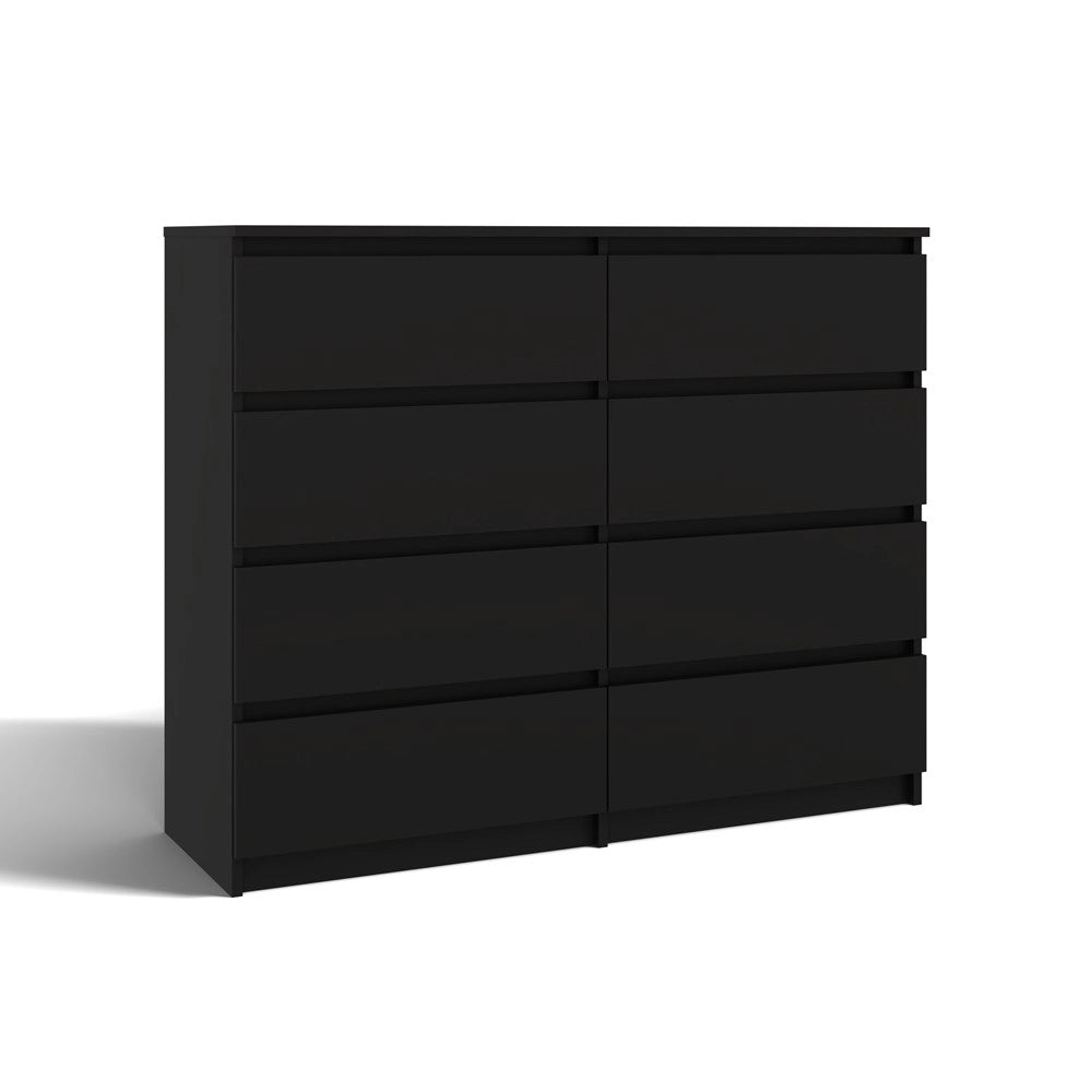 Cassettiera MALWA M8/120 nero per camera e soggiorno