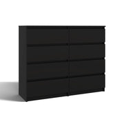 Cassettiera MALWA M8/120 nero per camera e soggiorno