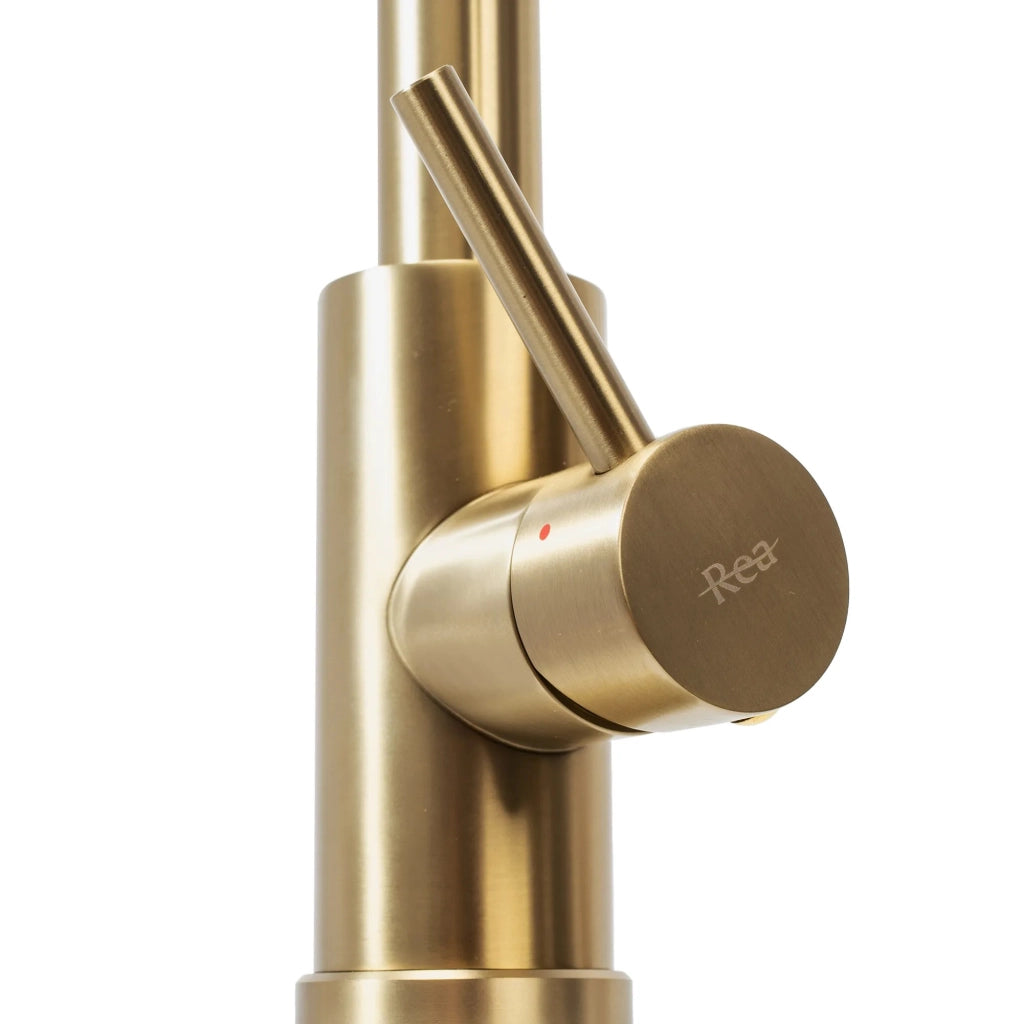 Rubinetto Da Cucina Rea Fresh Brush Gold