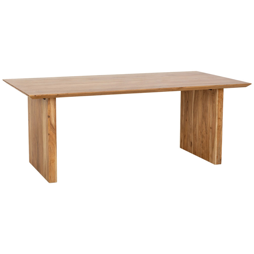 Tavolo da pranzo in legno marrone 200x100x76h cm