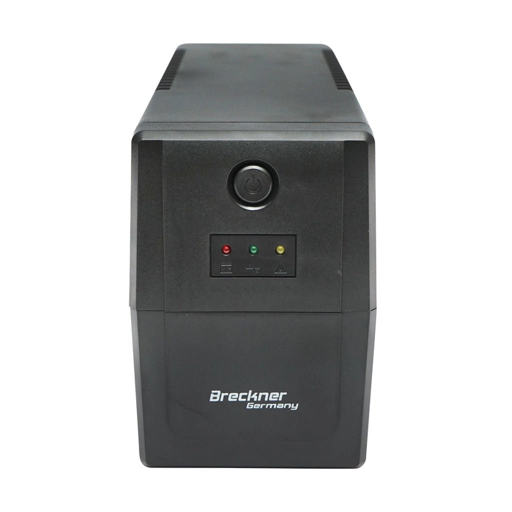 UPS 600VA / 360W con batteria 7Ah, 2 prese Schuko, AVR Breckner Germany