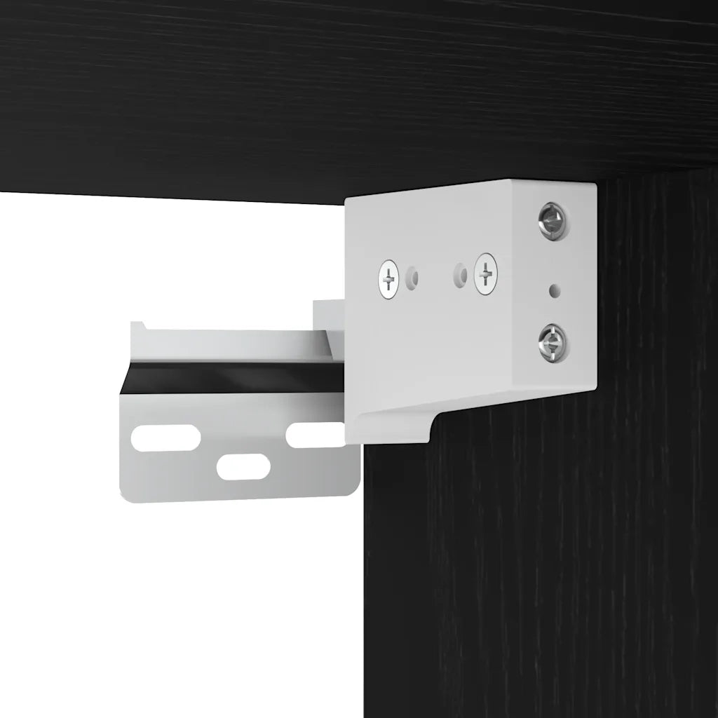 Mobile Lavabo | Armadio Lavabo Bagno Nero 100x38,5x48cm Legno Multistrato