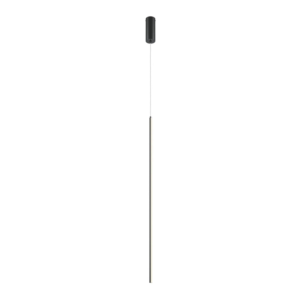 Maytoni Lampadario moderno Halo 1 luce LED integrato nero alluminio