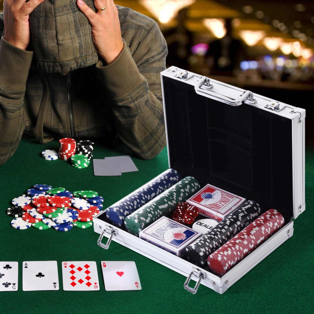 Valigetta Poker Professionale ¨C Minimal ¨C Alluminio, 200 Fiches, 2 Mazzi
