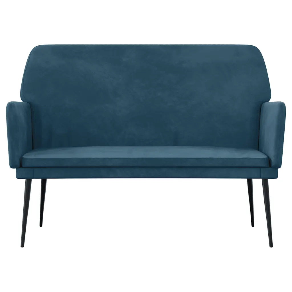 Panca Blu 108x79x79 cm in Velluto 351391