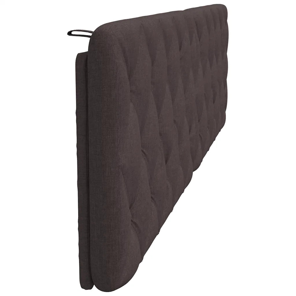 Cuscino Testiera Marrone Scuro 200 cm in Tessuto 4019243