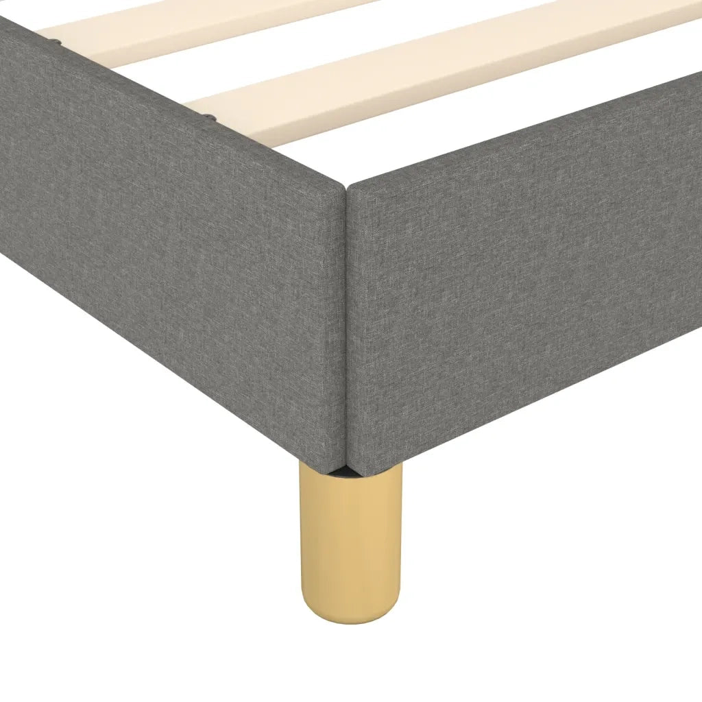 Letto matrimoniale | Letto per adulti | Giroletto senza Materasso Grigio Scuro 180x200 cm Tessuto