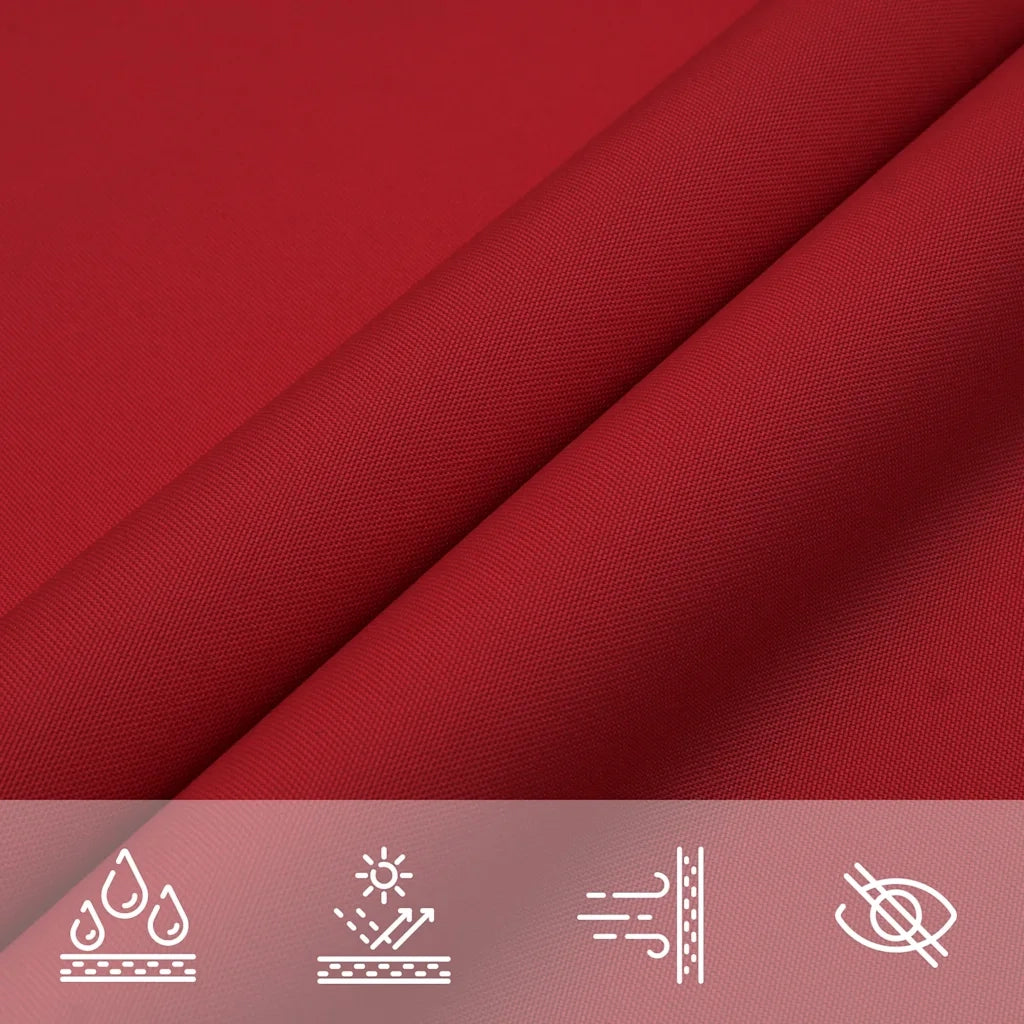 Parasole a Vela Oxford Rettangolare 3x4,5 m Rosso 135651