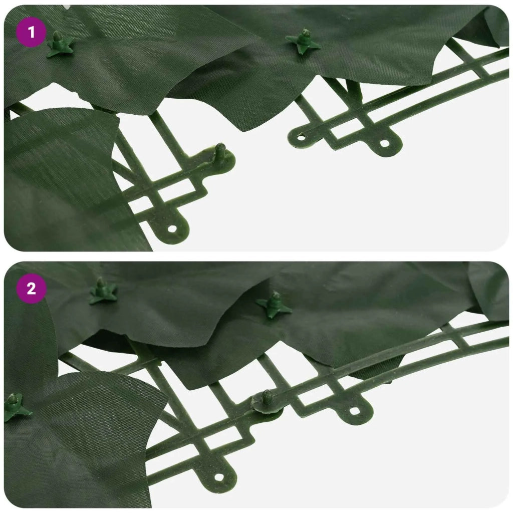 Schermo per balcone con foglie Verde Scuro 600 x 150 cm 42040636