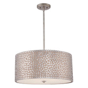 Lampada a sospensione Confetti argento antico 4xE27 Quoizel