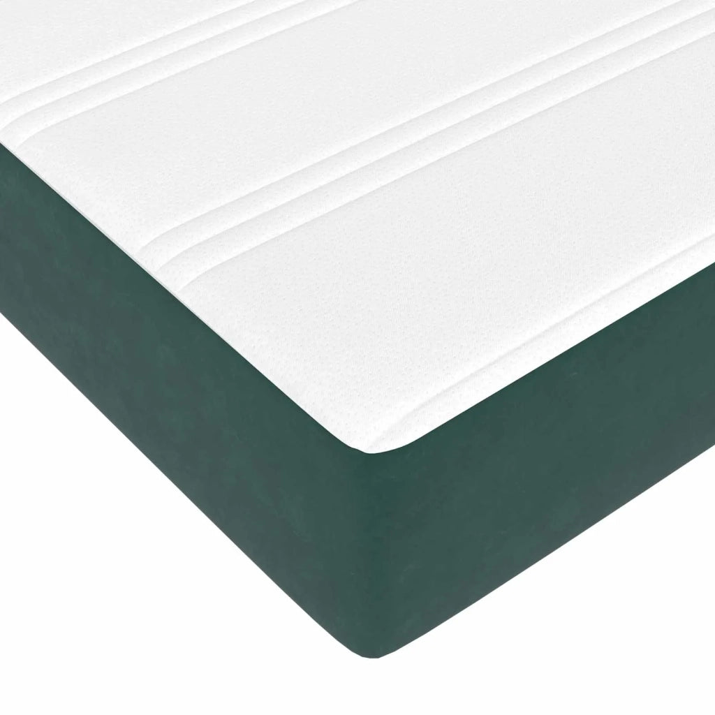 Struttura letto con materasso 2 pcs-Giroletto Verde Velluto