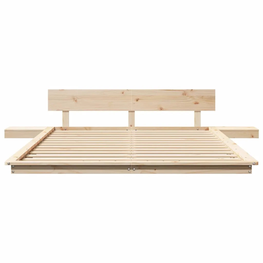 Struttura del letto-Giroletto Marrone 140 x 200 cm legno