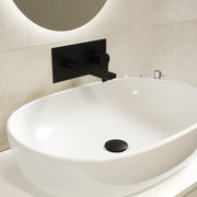 Miscelatore lavabo ad incasso nero opaco | Jane