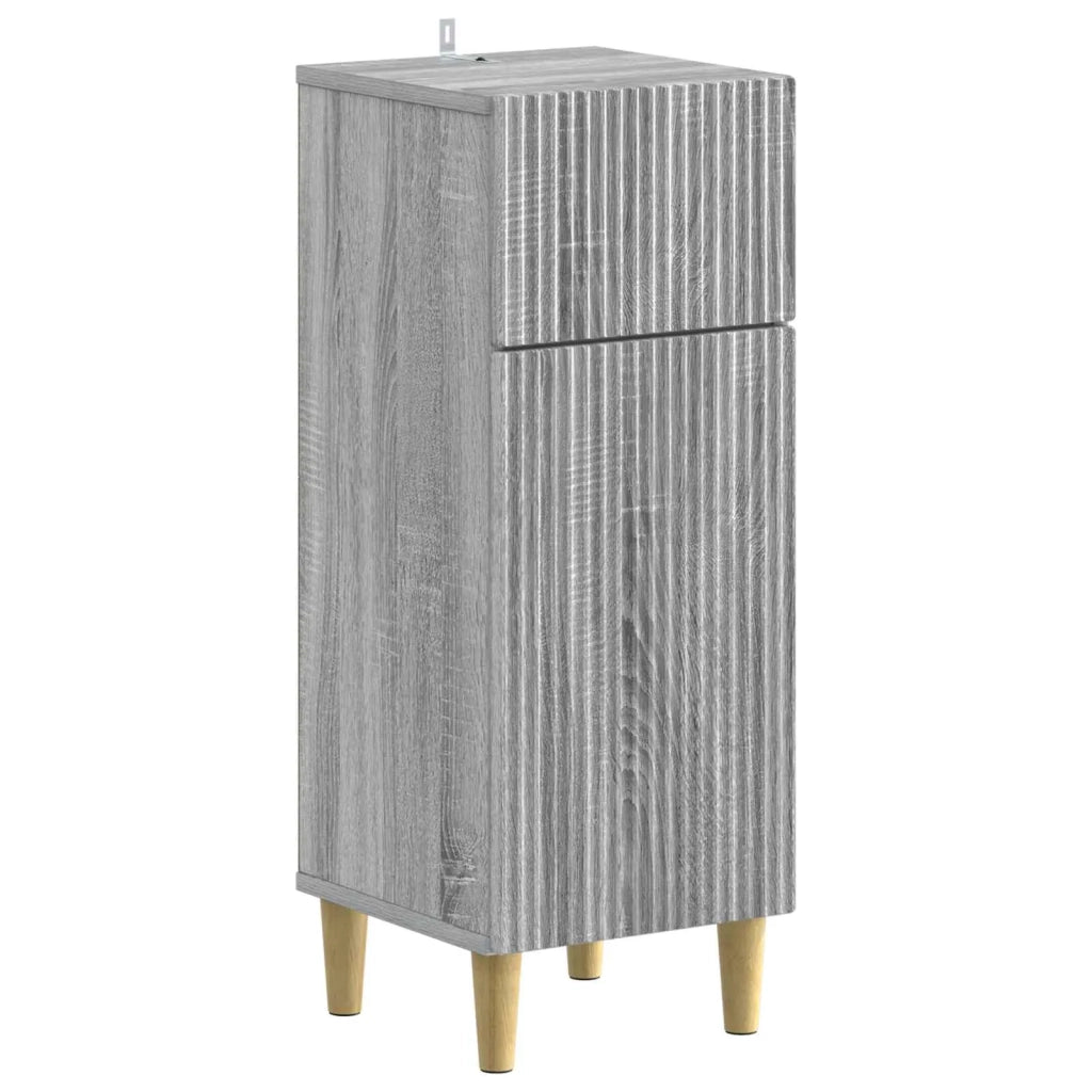Mobiletto da Bagno ARNHEM Sonoma grigio 30 x 31 x 80 cm 896611