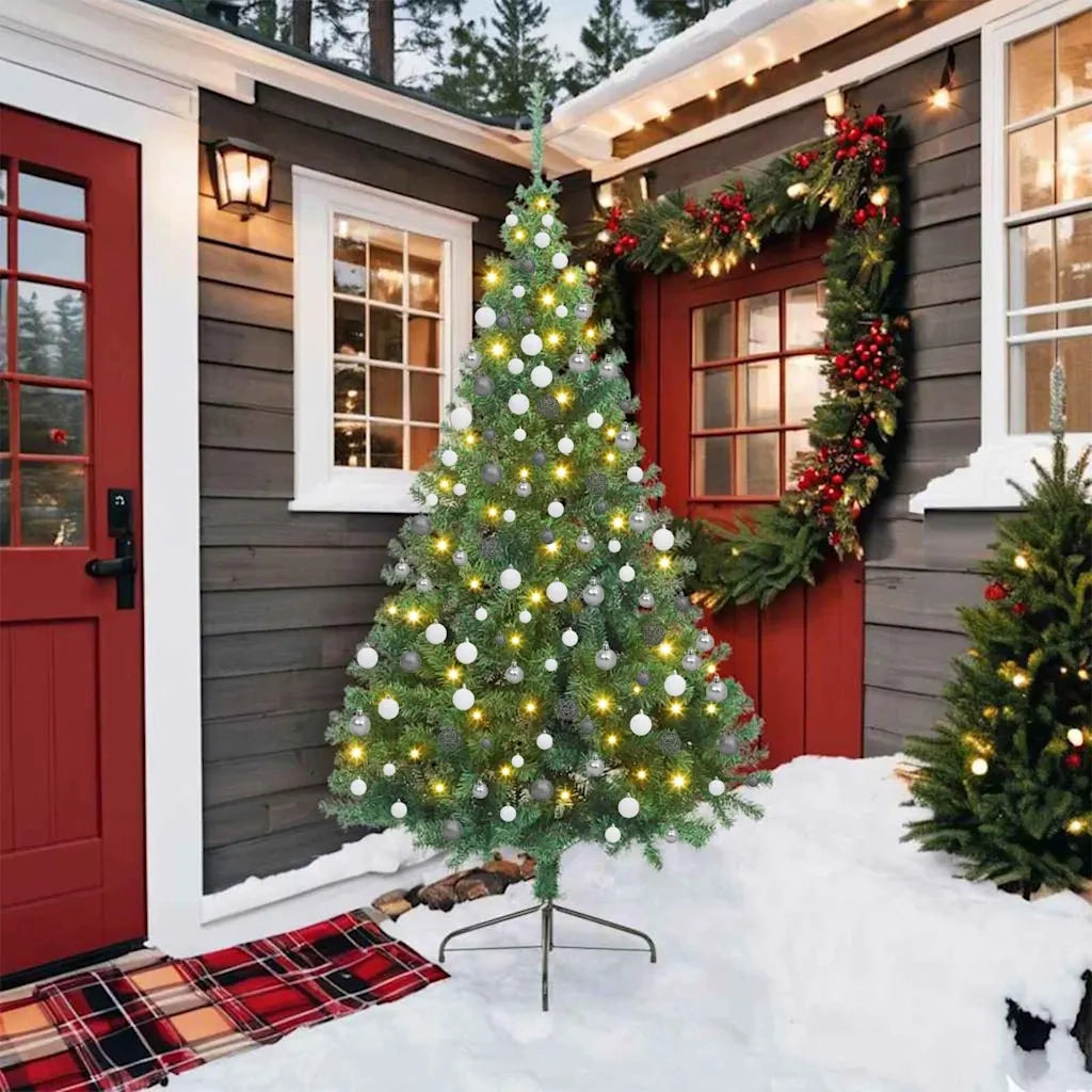 Albero di Natale artificiale con luci integrate Verde 210 cm 3397023