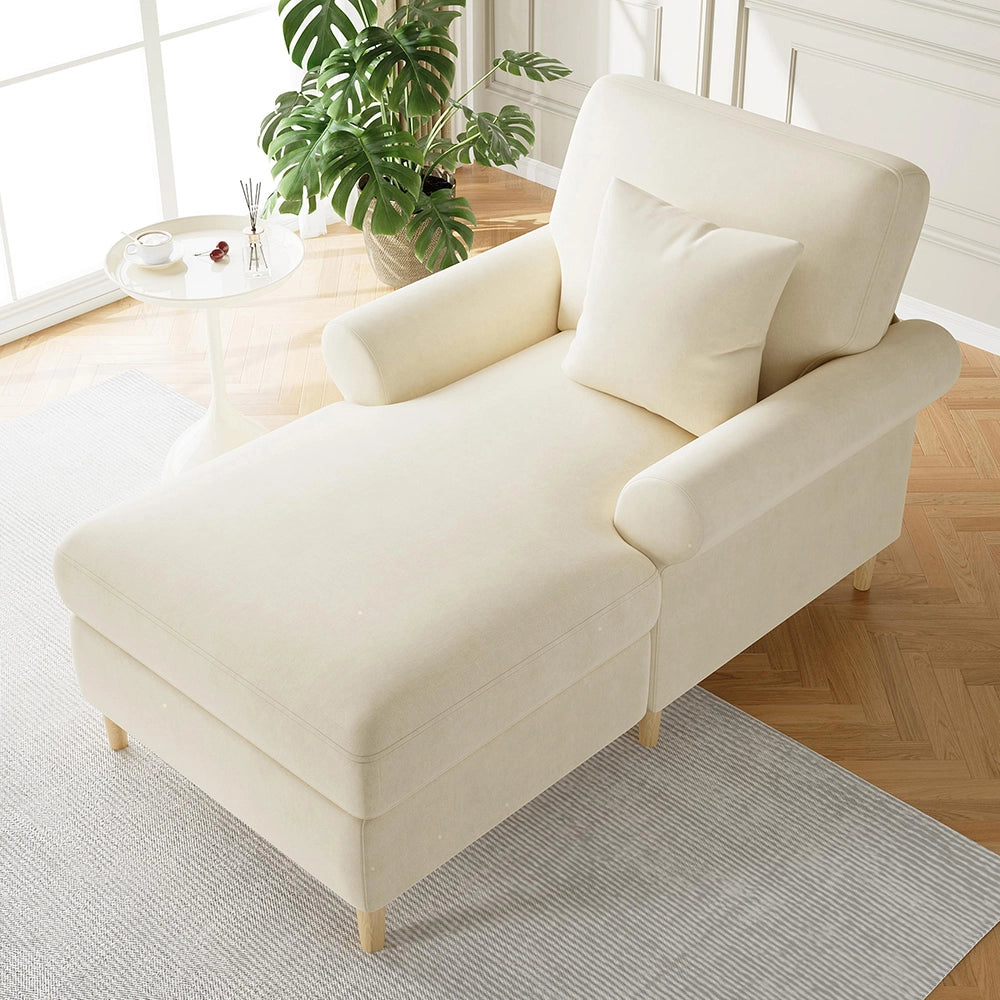 Poltrona relax - Xylo - XXL pieghevole velluto beige