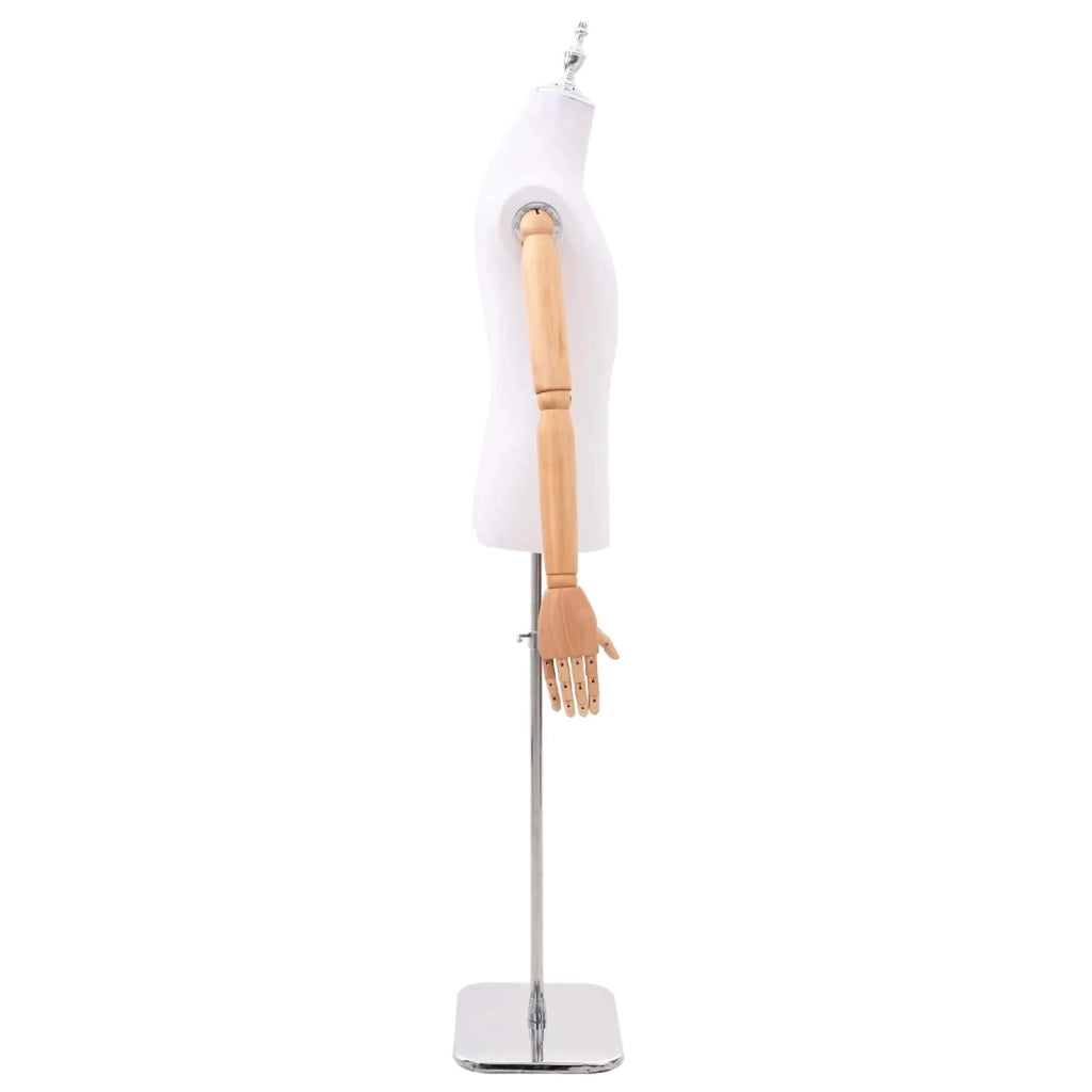 Manichino Regolabile 170-218 cm con Base Maschio PP Bianco 42041705