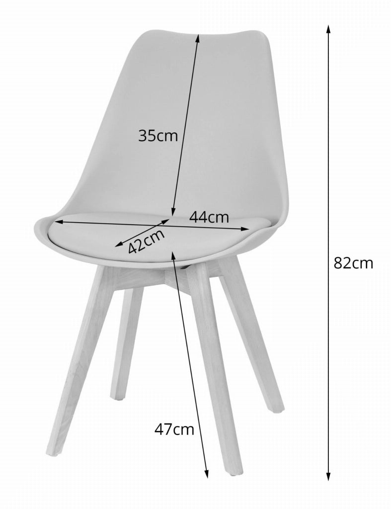 Sedia VALORA RIXK - Trasparente con gambe naturali x 4