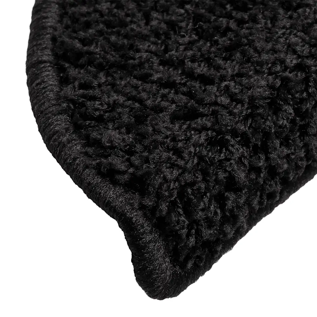 Tappetini per scale 20 pz 56x17x3 cm Nero Semicircolari 3365838