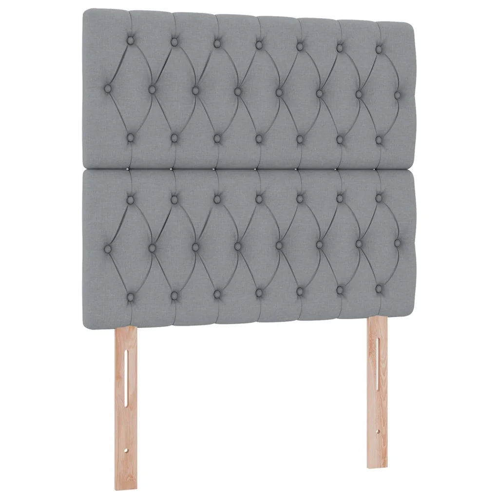 Letto con contenitore e materasso Grigio chiaro 100 x 200 cm 3371823