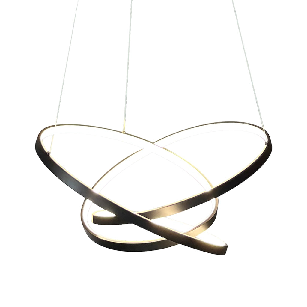 Lampada a sospensione Empoli nera LED 55W 4000K Milagro