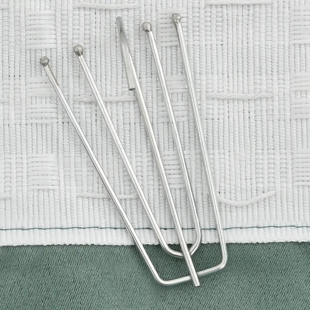 Tende Oscuranti | Tende Blackout con Ganci Effetto Lino 2 pz Verdi 140x245 cm