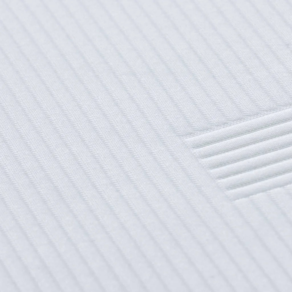 Topper per materasso Bianco 180 x 200 cm Tessuto Jacquard 4106284