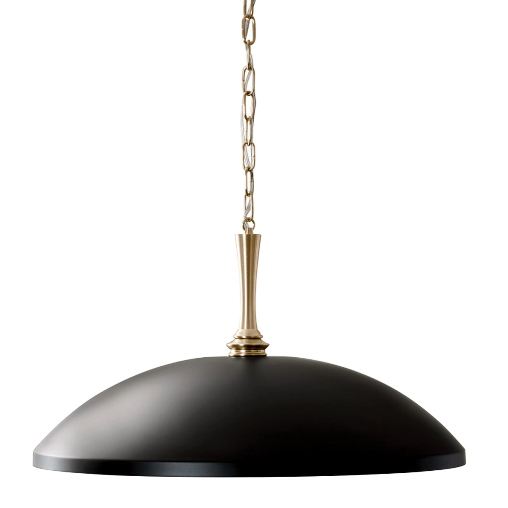 Lampada a sospensione Delarosa nera oro E27 Kichler